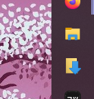 Two different File Explorer folder icons pinned to a taskbar, one a standard Windows File Explorer icon, and the other a custom Downloads icon.